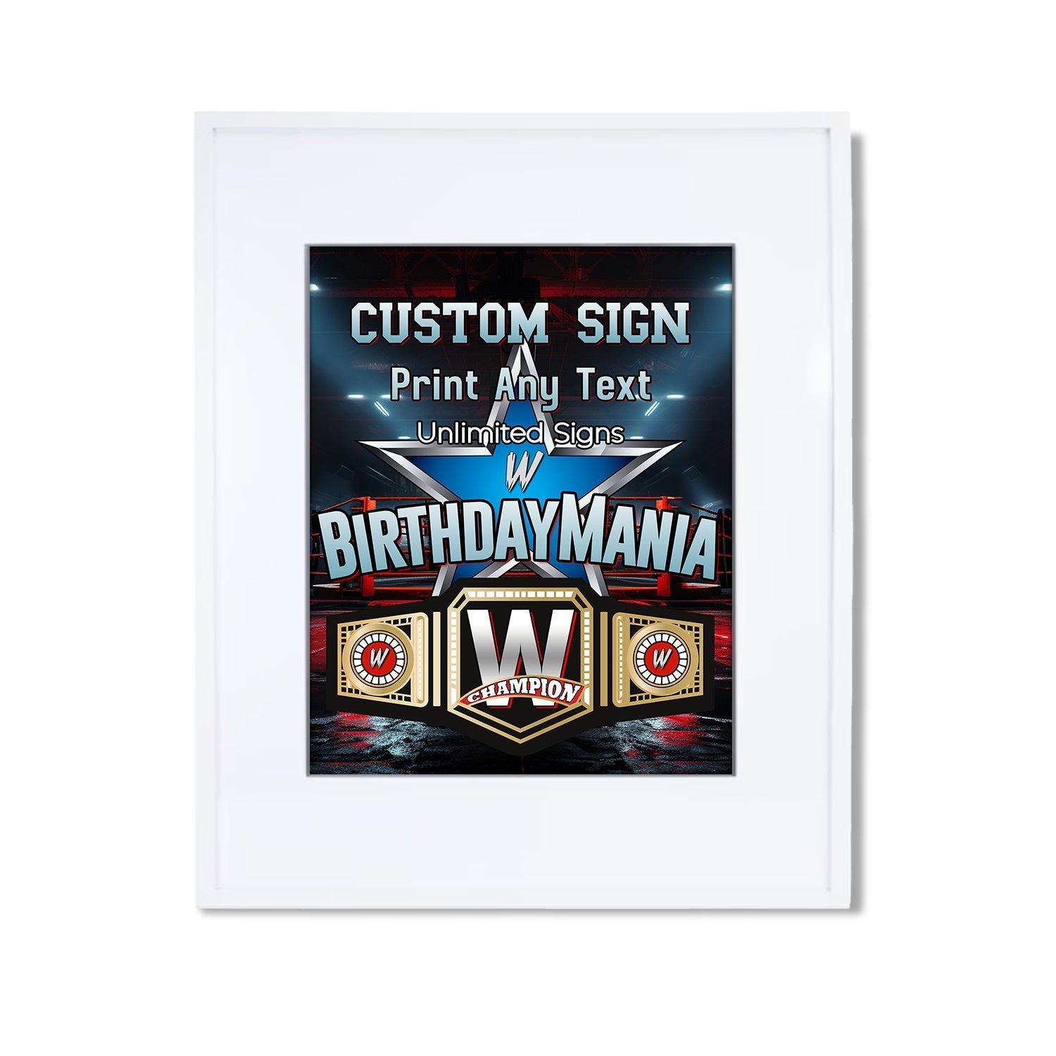 WWE Custom Signs - Personalize Your Event with Themed Signage – Terryberri