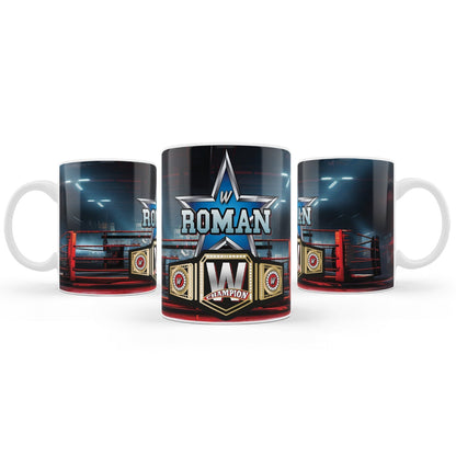 Custom WWE sublimation mug for fans