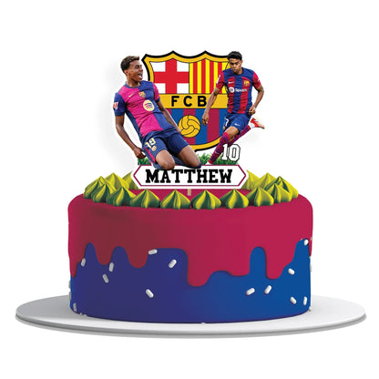 Lamine Yamal Personalized Cake Toppers for Themed Birthday decorations