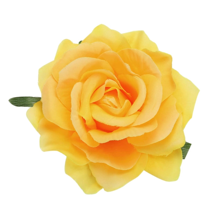 Large Yellow Rose Artificial Flower Cake Topper | Flower Head Cake Decoration