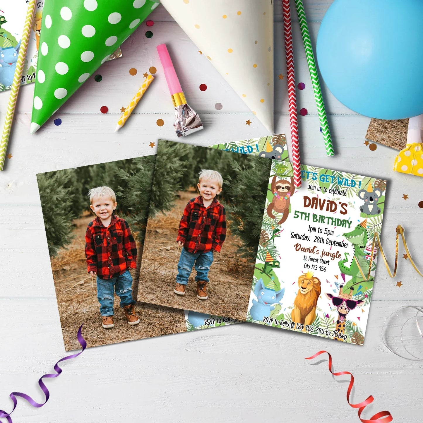 Zoo Party Birthday Decorations, Wild One Birthday Party Supplies, Safary Party Themed, Zoo Birthday Digital Template, Editable Zoo Party Image SVG PNG