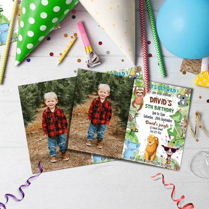 Zoo Party Birthday Decorations, Wild One Birthday Party Supplies, Safary Party Themed, Zoo Birthday Digital Template, Editable Zoo Party Image SVG PNG