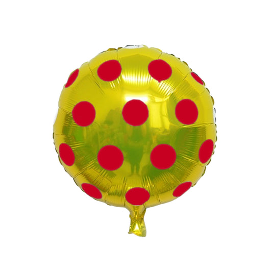 18 inch Polka Dots Foiled Balloons Gold
