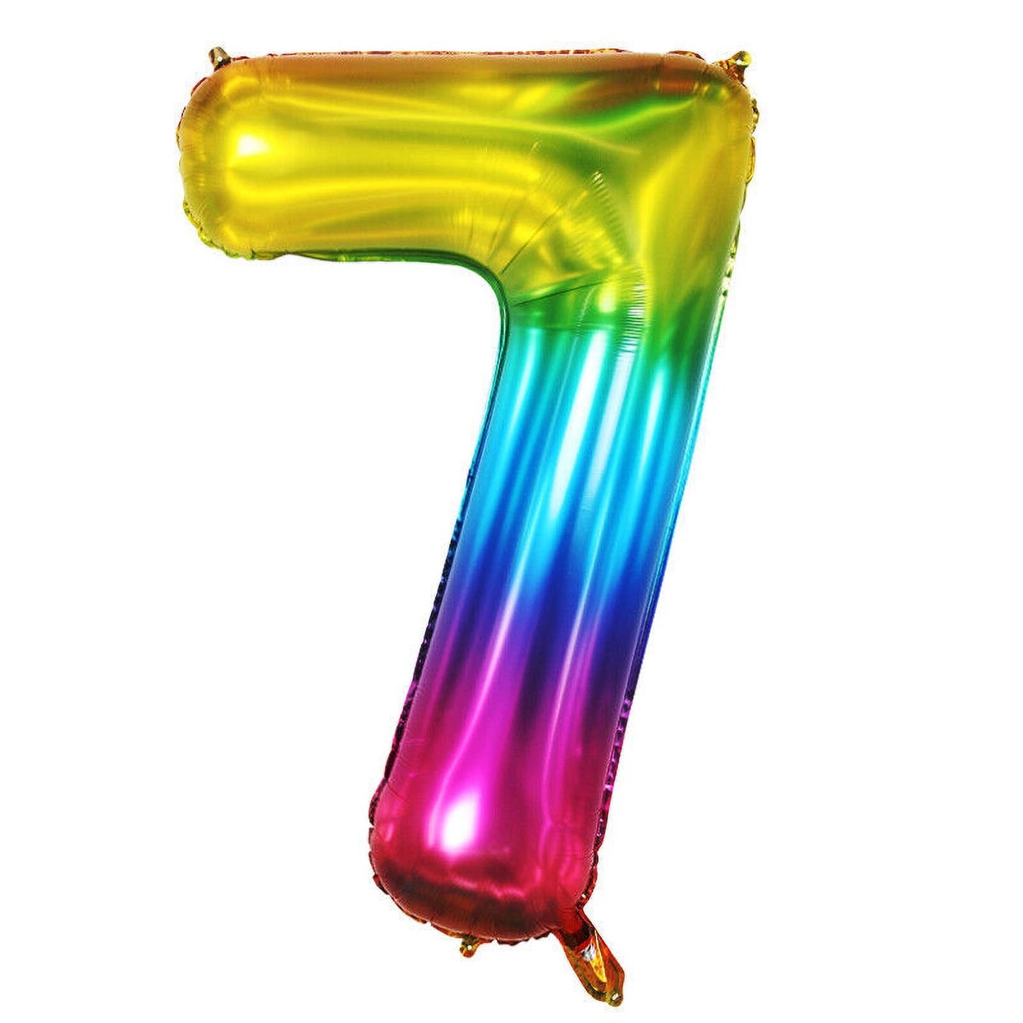 Giant Rainbow Jelly Number 7 Foil Balloon