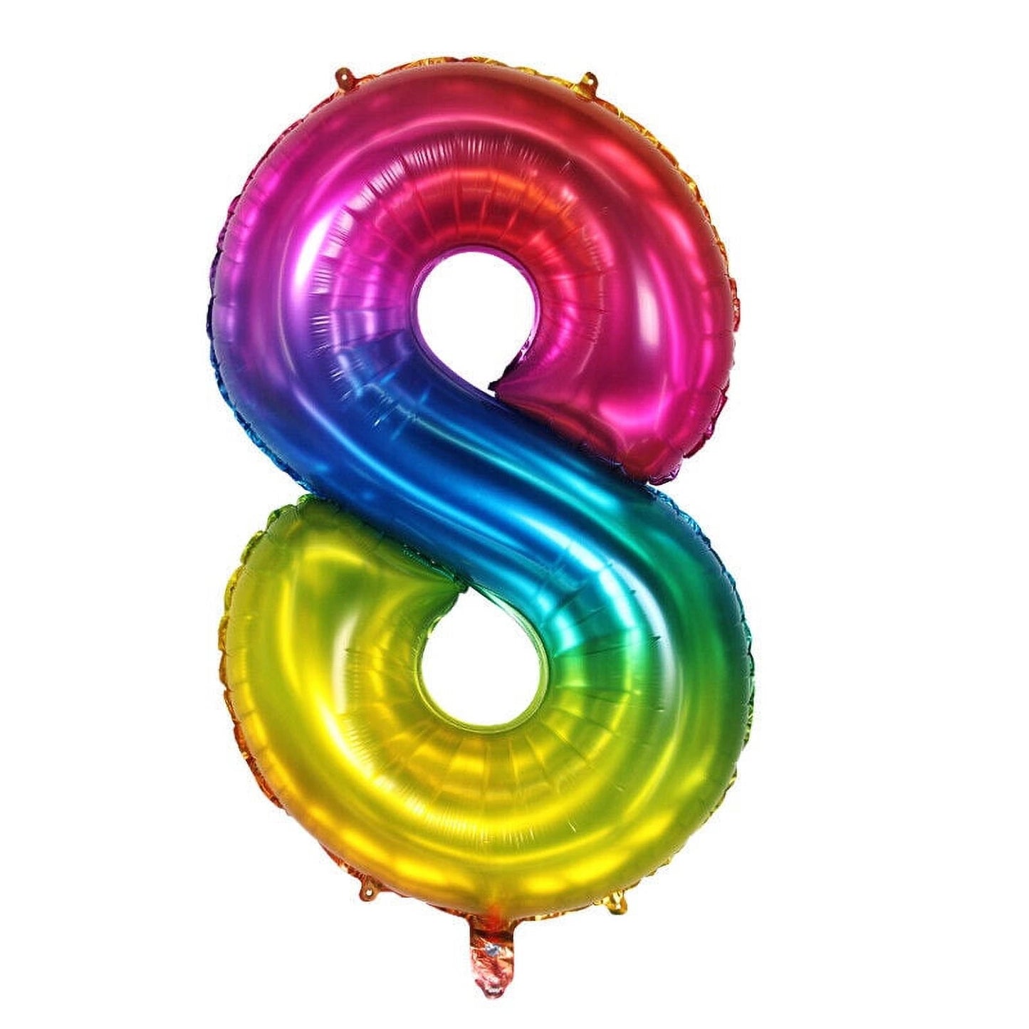 Giant Rainbow Jelly Number 8 Foil Balloon