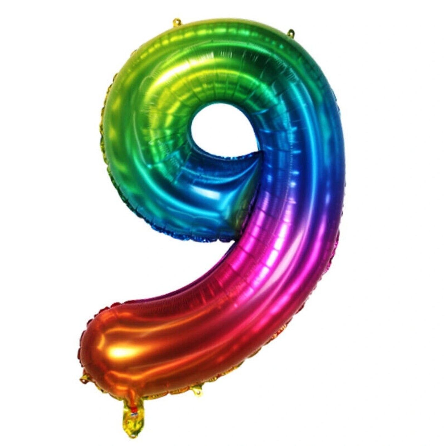 Giant Rainbow Jelly Number 9 Foil Balloon