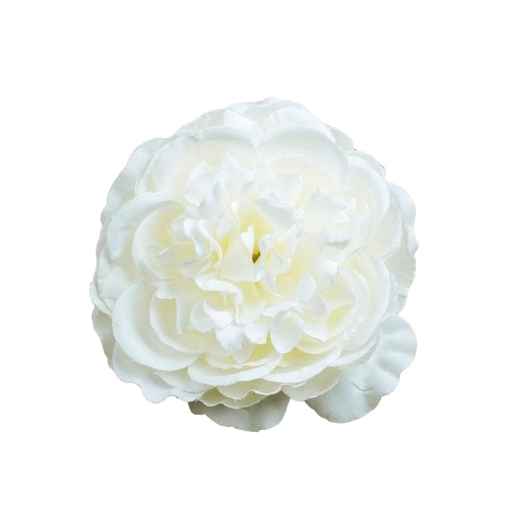 Large White Peony Artificial Flower Cake Topper | Flower Head Cake Decoration