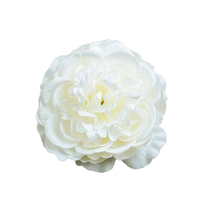 Large White Peony Artificial Flower Cake Topper | Flower Head Cake Decoration