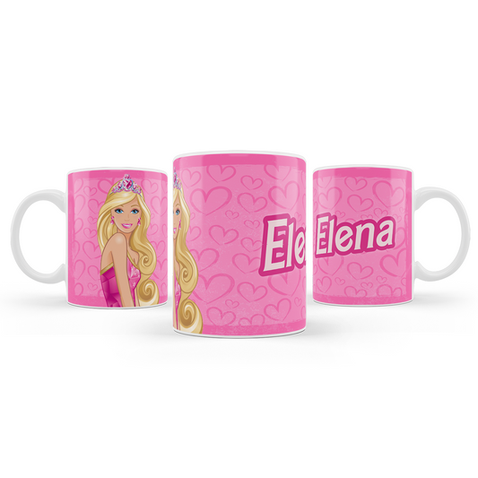 Barbie Sublimation Mug enjoying your favorite beverage in style