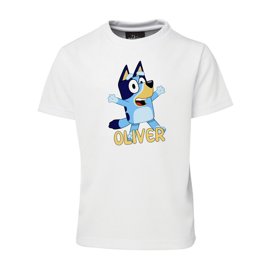 Bluey Sublimation T-Shirt showing your Bluey love in style