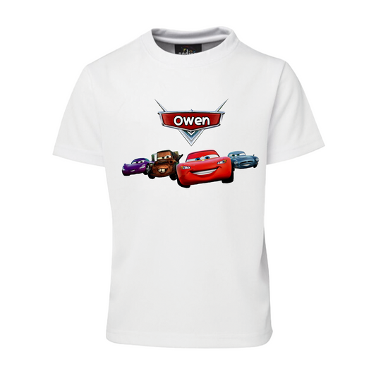 Cars Lightning McQueen Sublimation T-Shirt showing your Cars love in style