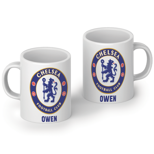 Sublimation mug with Chelsea FC theme