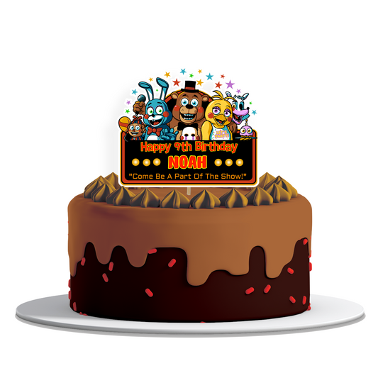 Personalized Five Nights At Freddy’s Cake Toppers