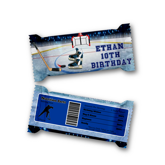 Rice Krispies treats and candy bar labels that bring out the festive mood in every bite, thanks to their exclusive look inspired by the sporty spirit of Hockey.