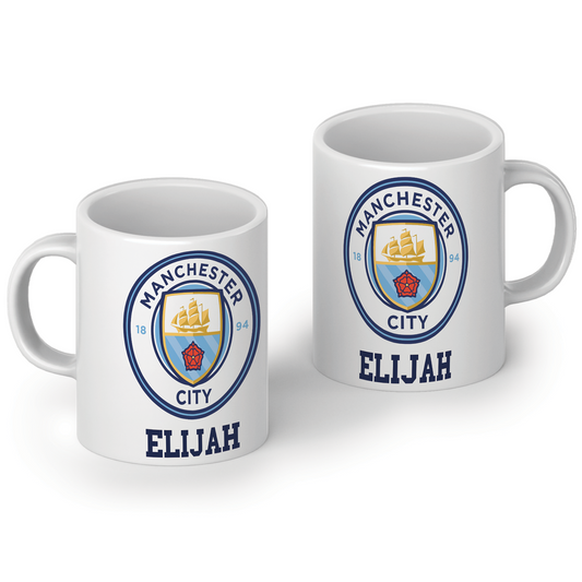Sublimation mug with Manchester City FC theme