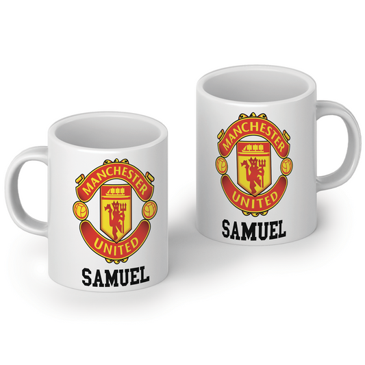 Sublimation mug with Manchester United FC theme