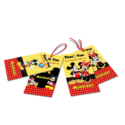 Favor Tags/Thank You Tags featuring Mickey & Minnie Mouse