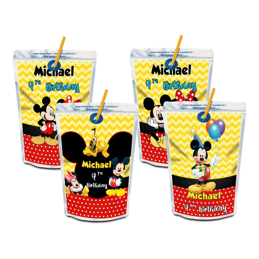 Caprisun Label/Juice Pouch Label with Mickey & Minnie Mouse theme