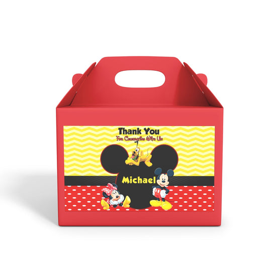 Gable Box Label featuring Mickey & Minnie Mouse