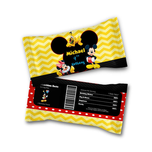 Skittles Label with Mickey & Minnie Mouse theme