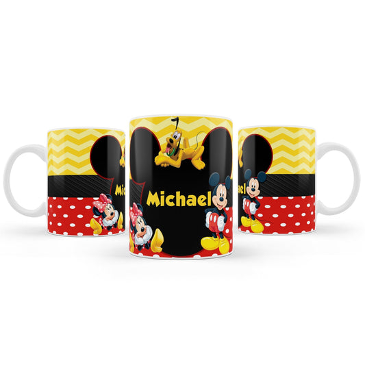 Sublimation Mug with Mickey & Minnie Mouse theme