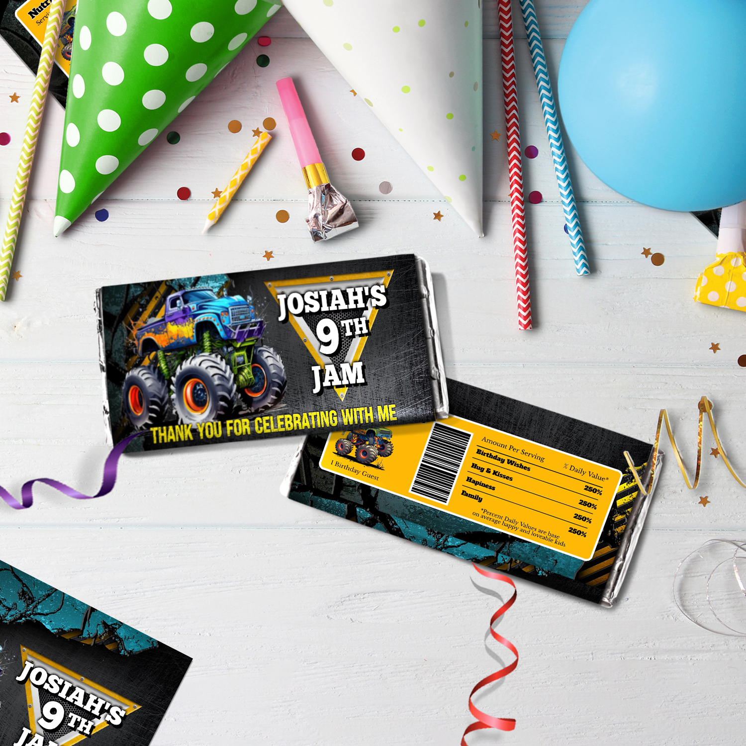 Monster Jam Birthday Decorations, Grave Digger Party Supplies, Monster Truck, Hot wheels Truck, Monster Jam SVG