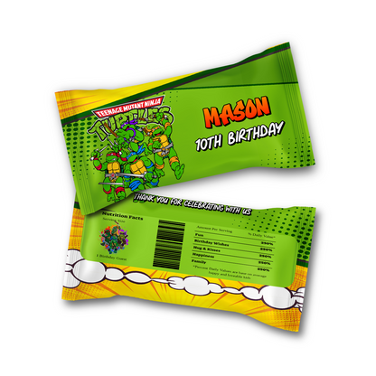 Teenage Mutant Ninja Turtles Skittles label