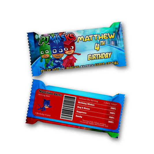 PJ Masks Rice Krispies Treats Label & Candy Bar Label for Delicious Snacks