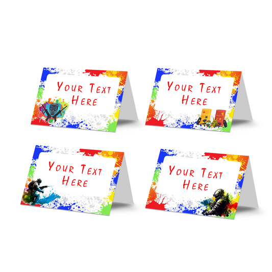 Food Tents/Food Cards for Paint Ball Games