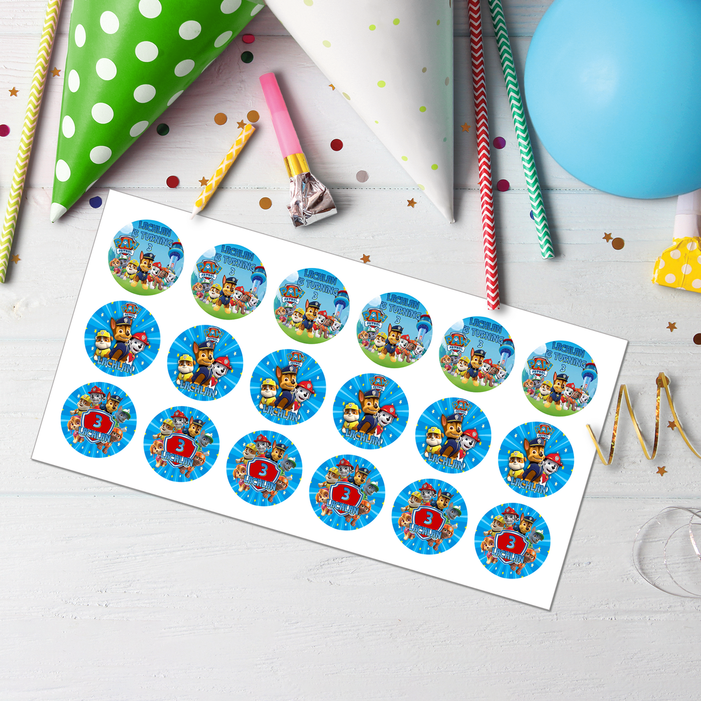 Paw Patrol Personalized Cupcakes Toppers : Add Fun to Your Party
