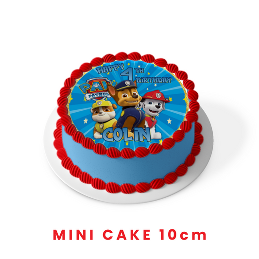 Round Personalized Cake Images featuring Paw Patrol