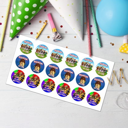 Roblox Personalized Cupcakes Toppers - Sweet Touch for Your Party
