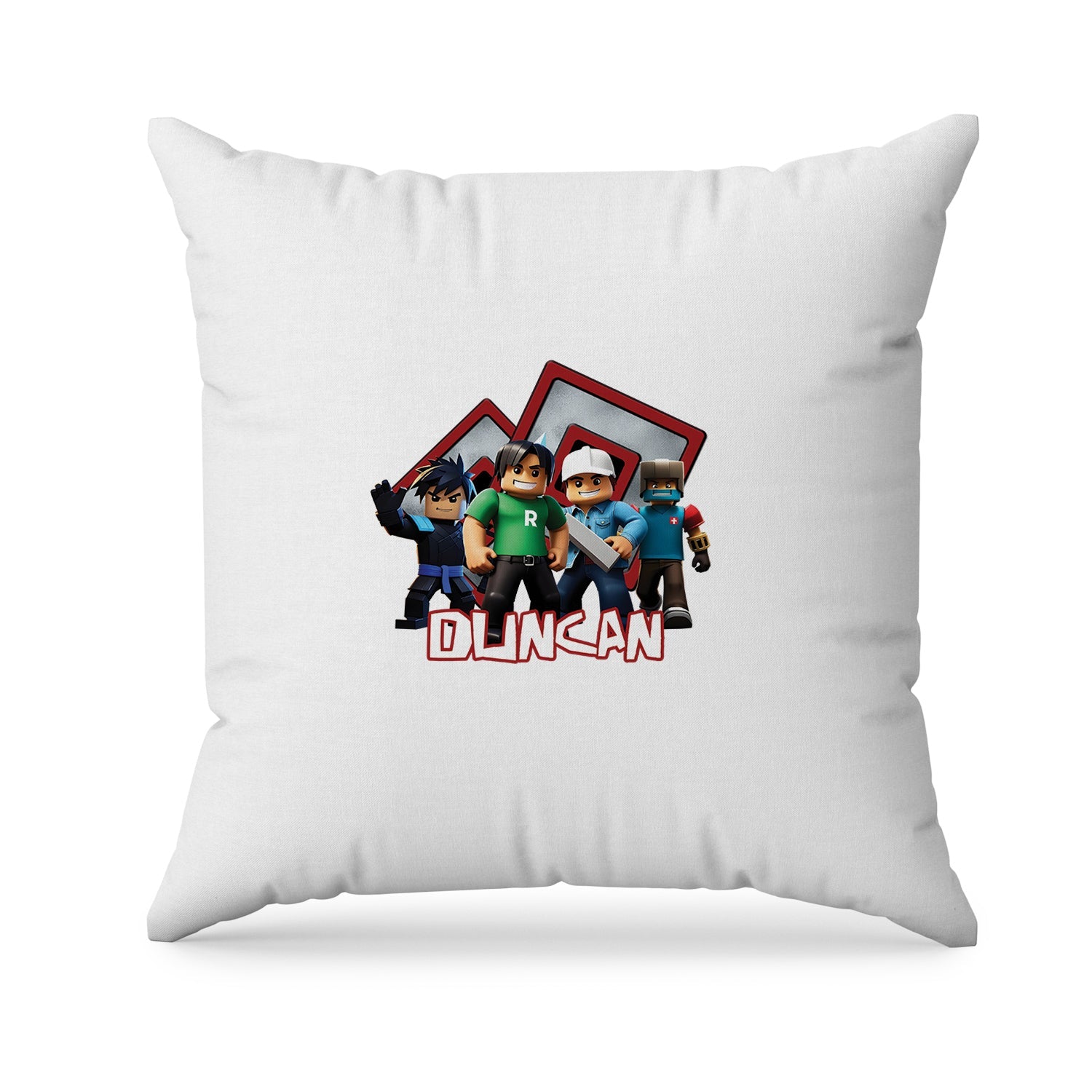 Sublimation pillowcase with Roblox design