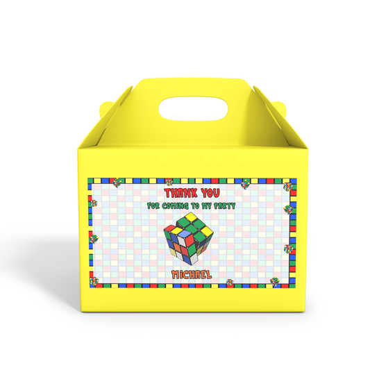 Gable Box Label for Rubiks, Rubik Cube
