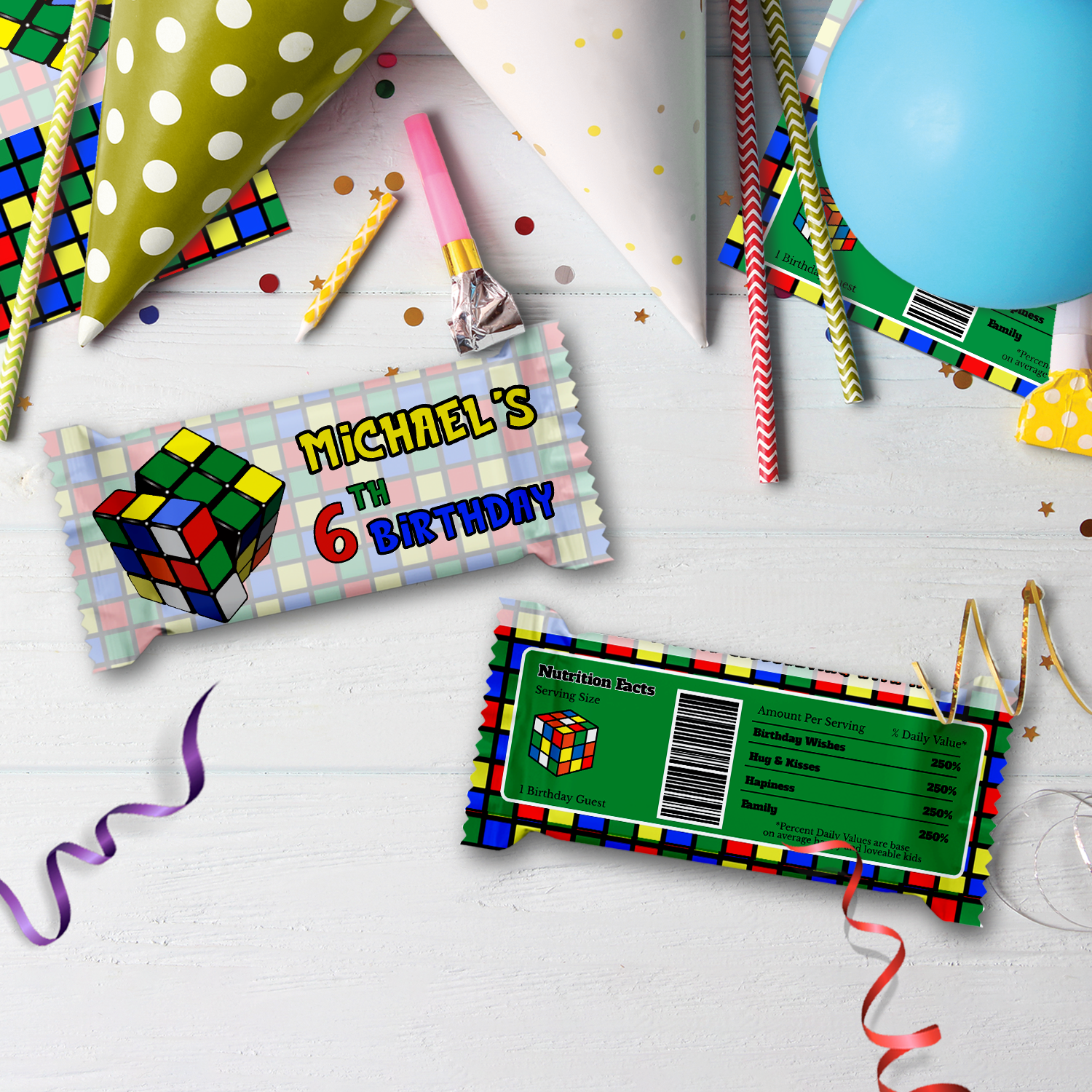 Rubiks Birthday Decorations, Rubik Cube Party Supplies, Cube Games, Rubik, Rubik's SVG