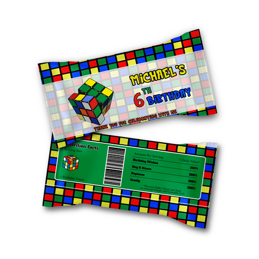 Skittles Label for Rubiks, Rubik Cube