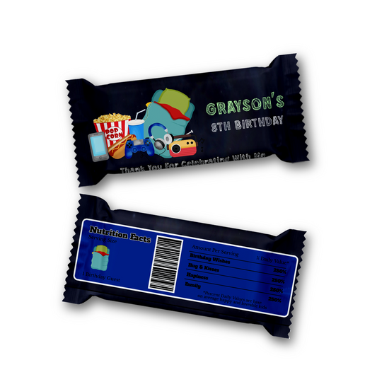 Rice Krispies Treats Label & Candy Bar Label for a Sleepover Party