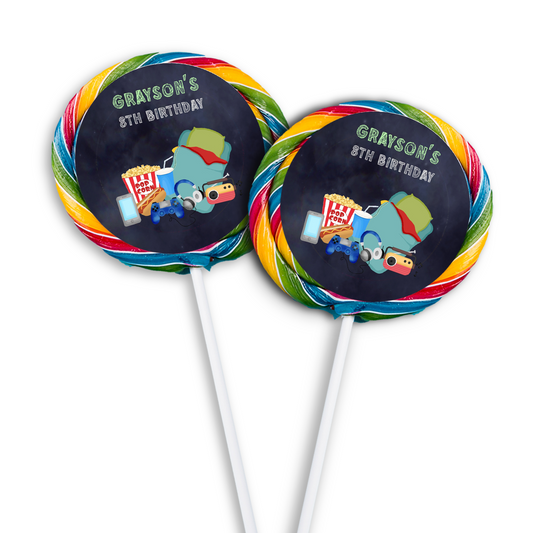 Lollipop Label for a Sleepover Party