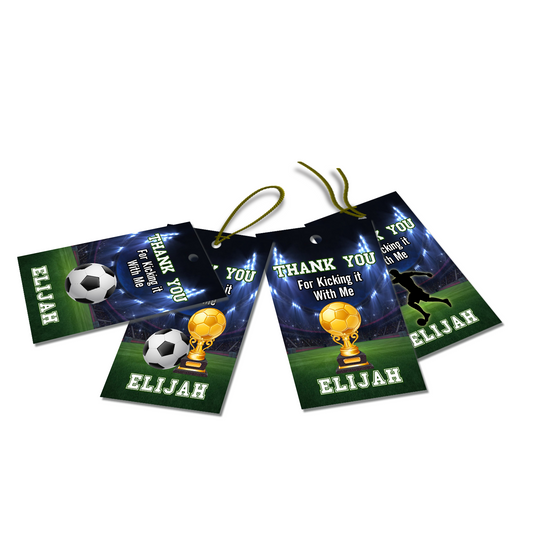 Soccer Favor Tags/Thank You Tags