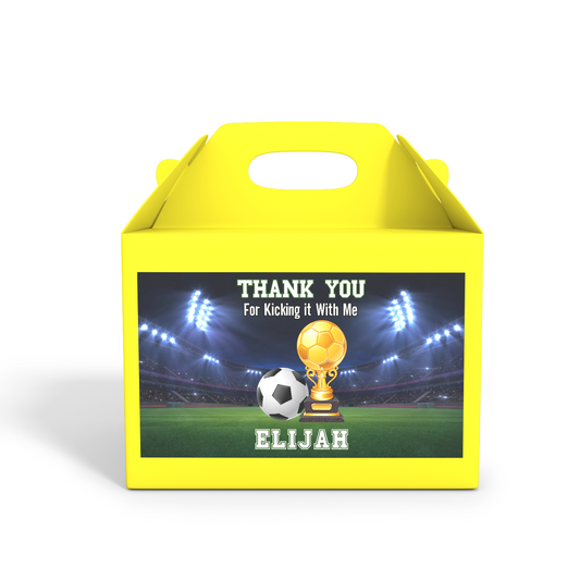 Soccer Gable Box Label