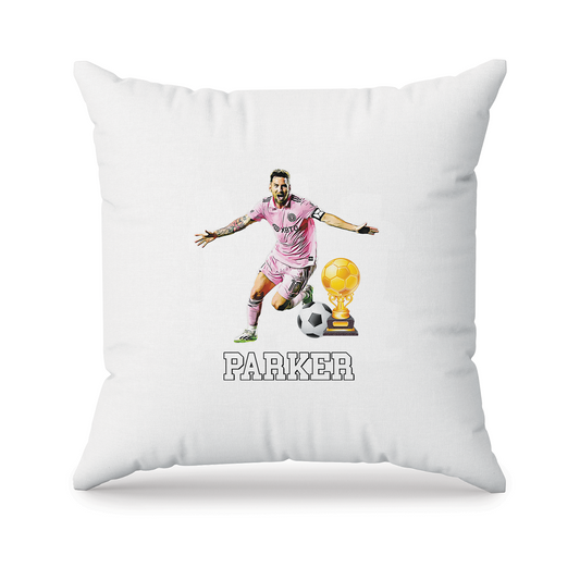 Sublimation pillowcase featuring Lionel Messi