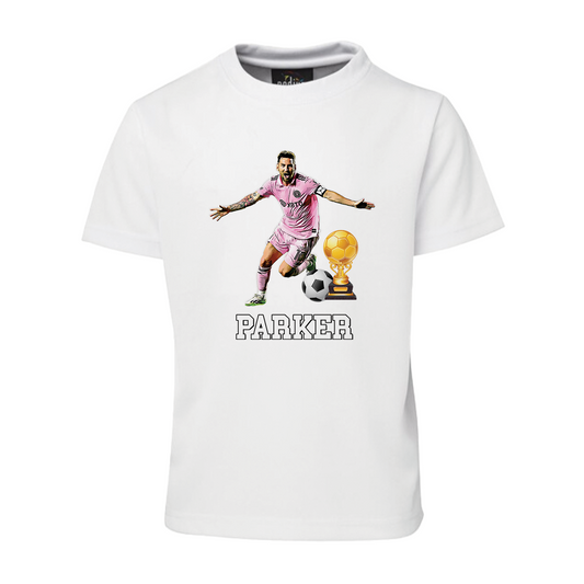 Sublimation T-shirt with Lionel Messi theme