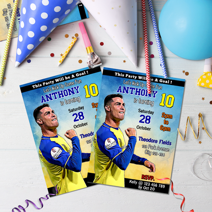 Ronaldo Birthday Decorations, FIFA World Cup Party Supplies, Ronaldo Portugal, CR7, Ronaldo CR7 SVG