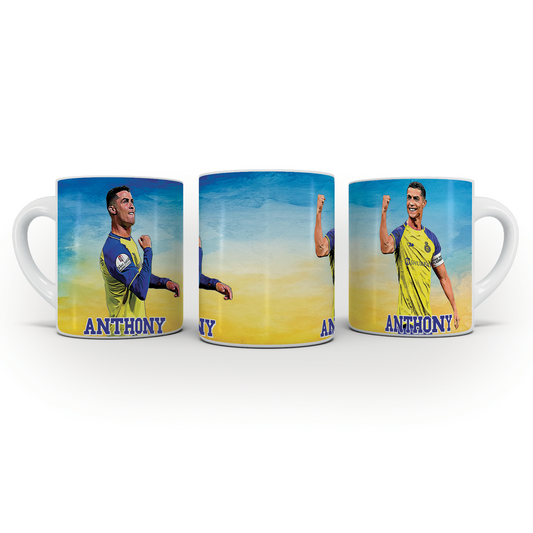 Sublimation mug with Cristiano Ronaldo design
