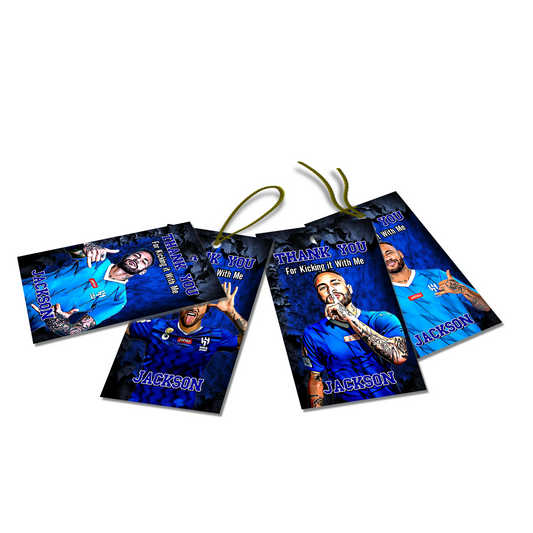 Favor tags or thank you tags featuring Neymar