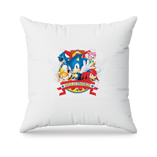 Sonic The Hedgehog themed sublimation pillowcase