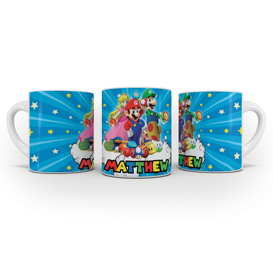 Sublimation mug with Super Mario theme