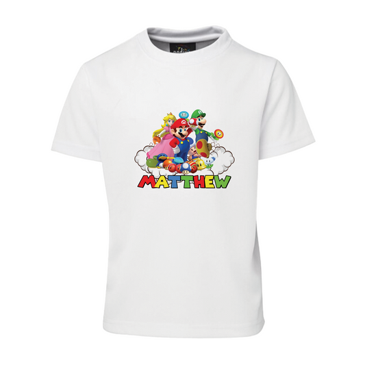Sublimation T-Shirt with Super Mario theme