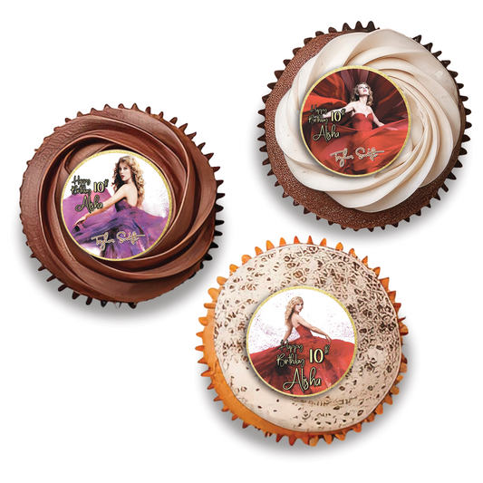 Taylor Swift Personalized Cupcakes Toppers for Sweet Treats