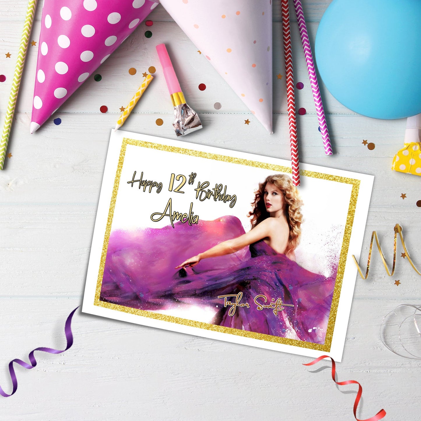 Rectangle Taylor Swift Personalized Cake Images - Make Your Cake Stand Out